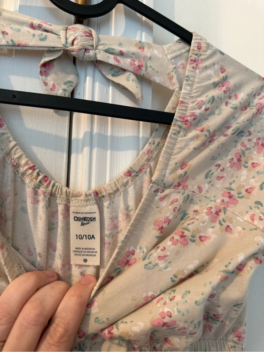 OshKosh B'gosh Pink Floral Tiered Cotton Dress
